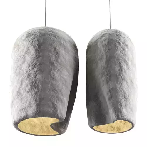 Nordic Minimalist Pendant Light Low-poly 3D model