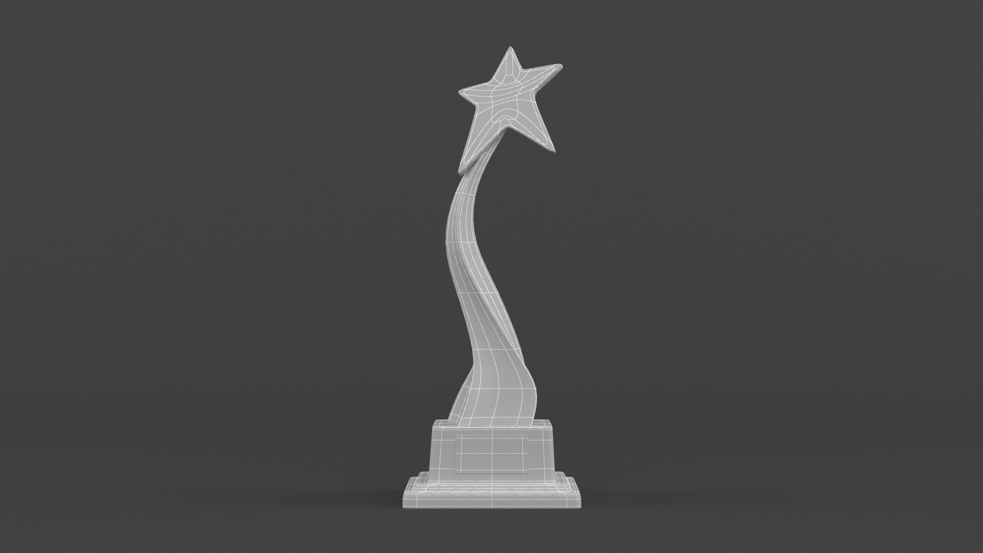 Gold Trophy Cups 3D model_10