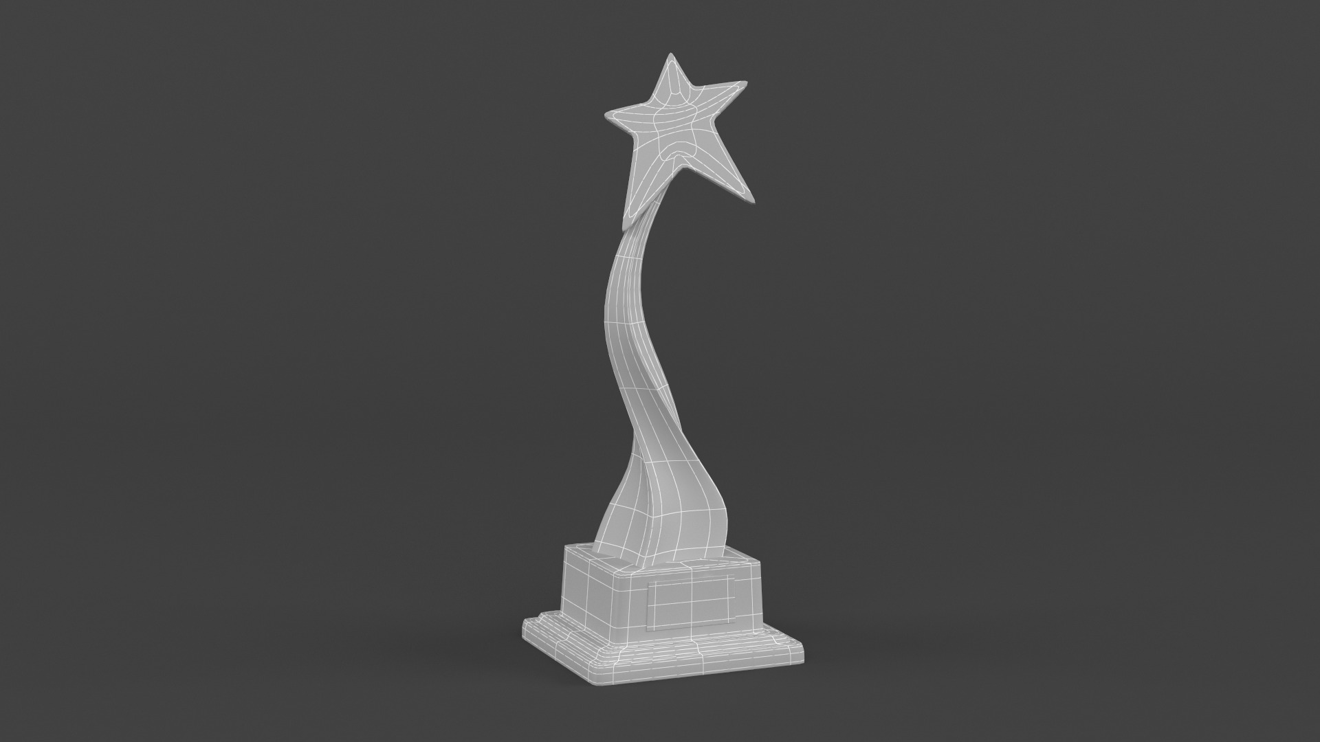 Gold Trophy Cups 3D model_11