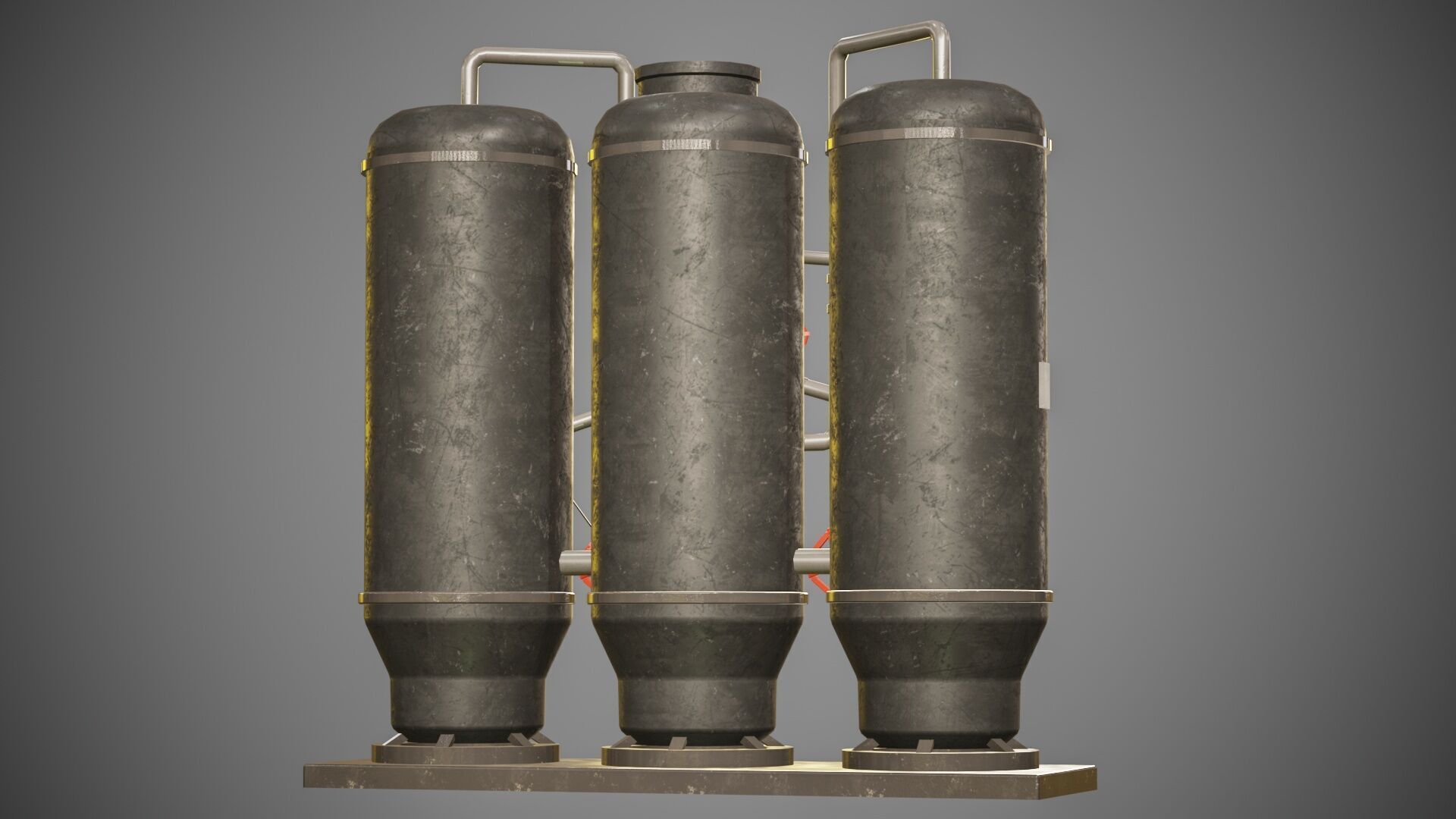 Oxygen Generator Low-poly 3D model Free low-poly 3D model_4