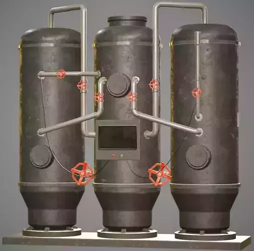 Oxygen Generator Low-poly 3D model