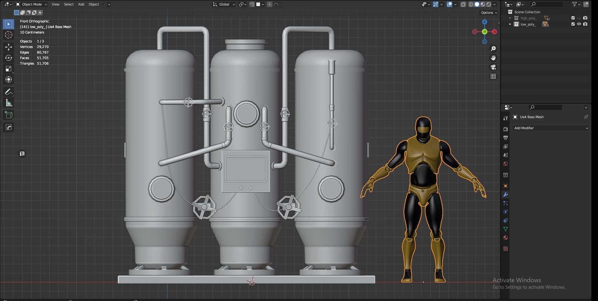 Oxygen Generator Low-poly 3D model Free low-poly 3D model_7
