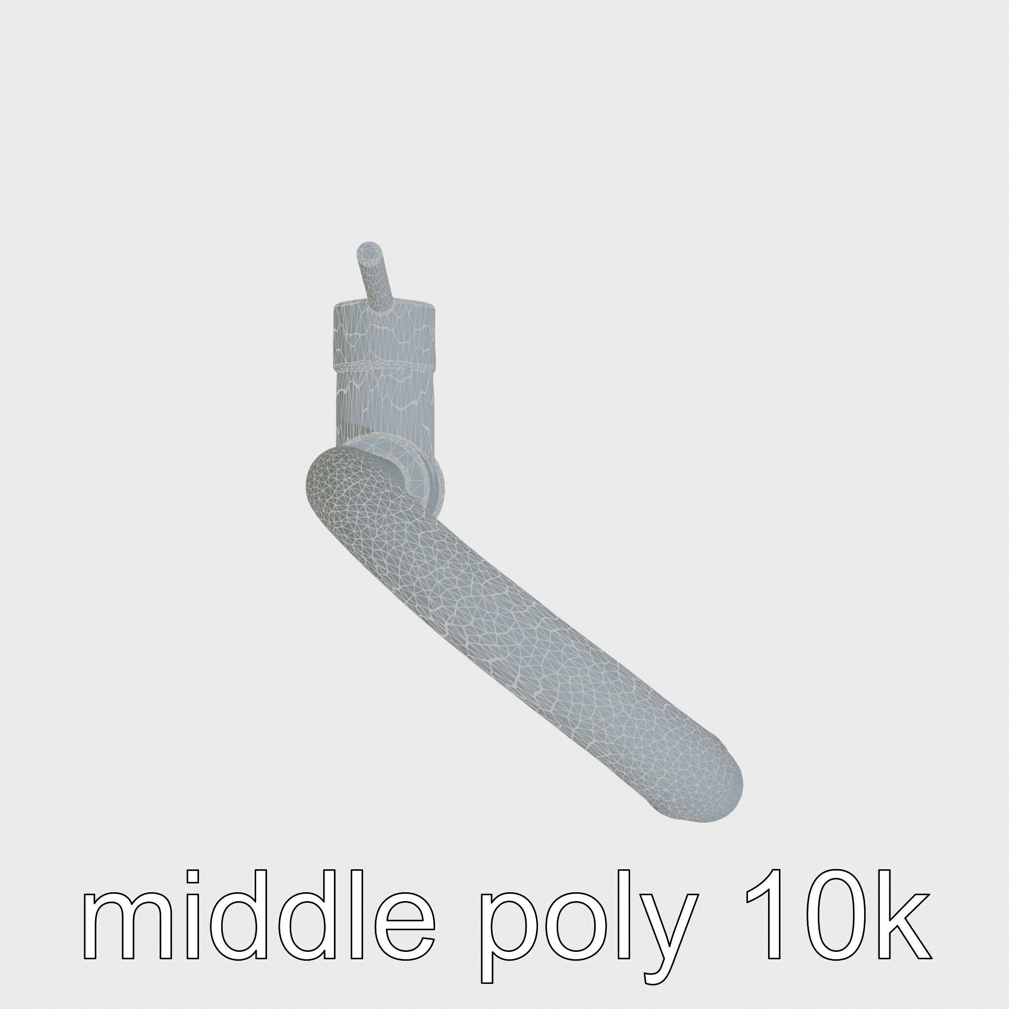 Modern Kitchen Faucet with Auto Heat Function Low-poly 3D model_26