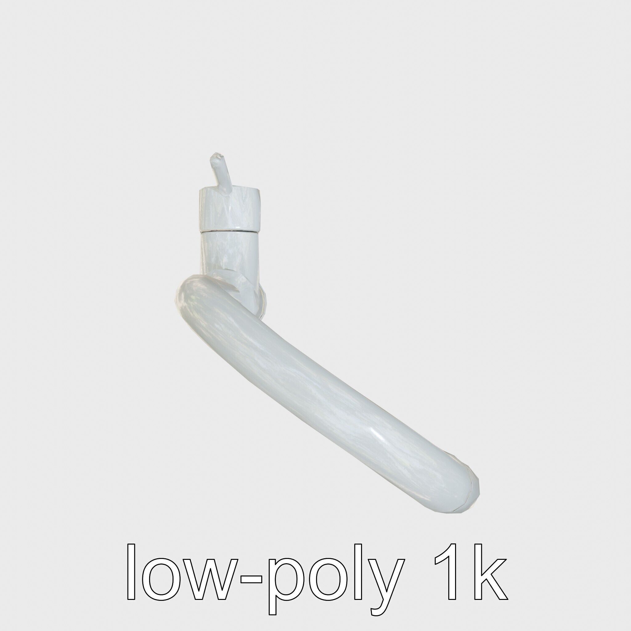 Modern Kitchen Faucet with Auto Heat Function Low-poly 3D model_13