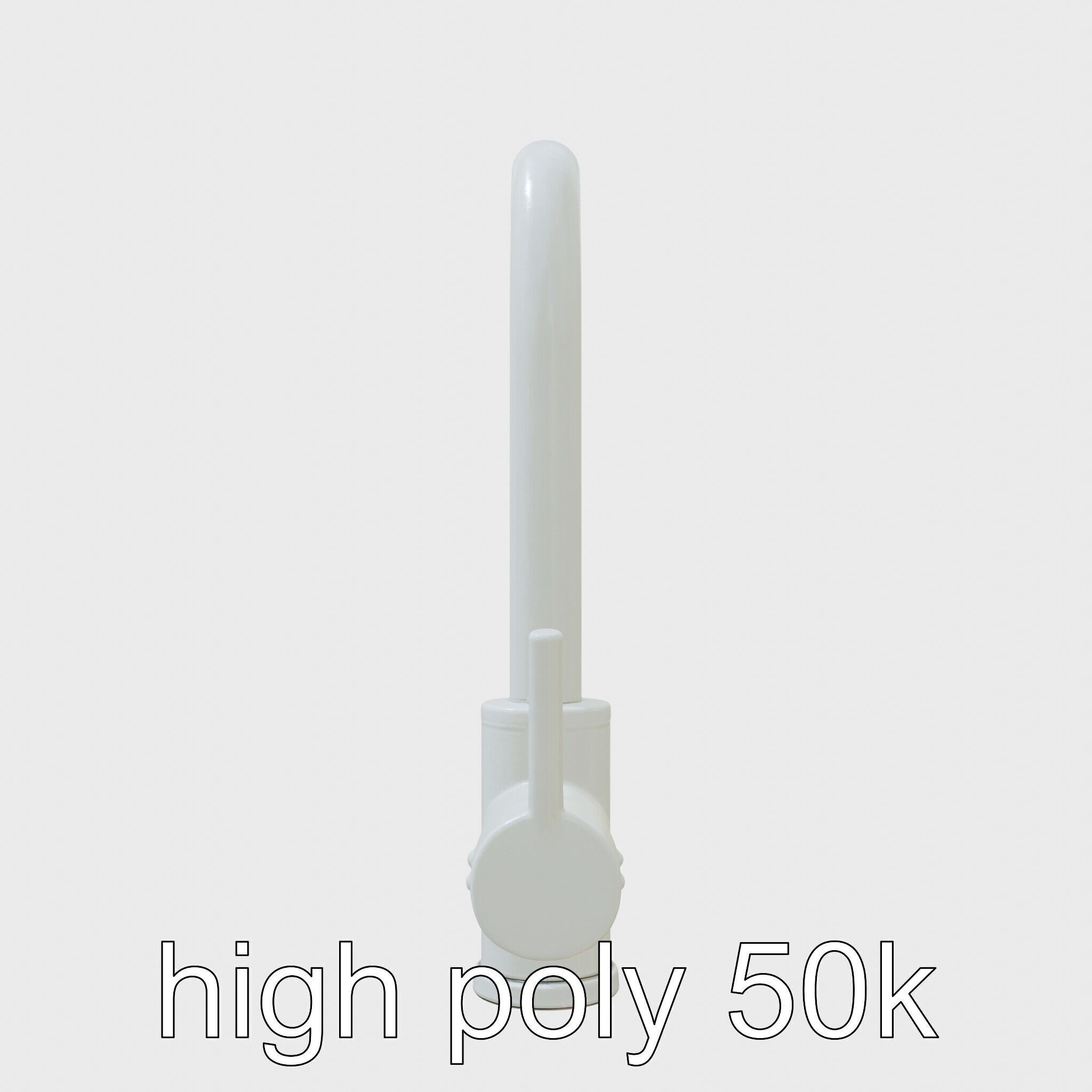 Modern Kitchen Faucet with Auto Heat Function Low-poly 3D model_5