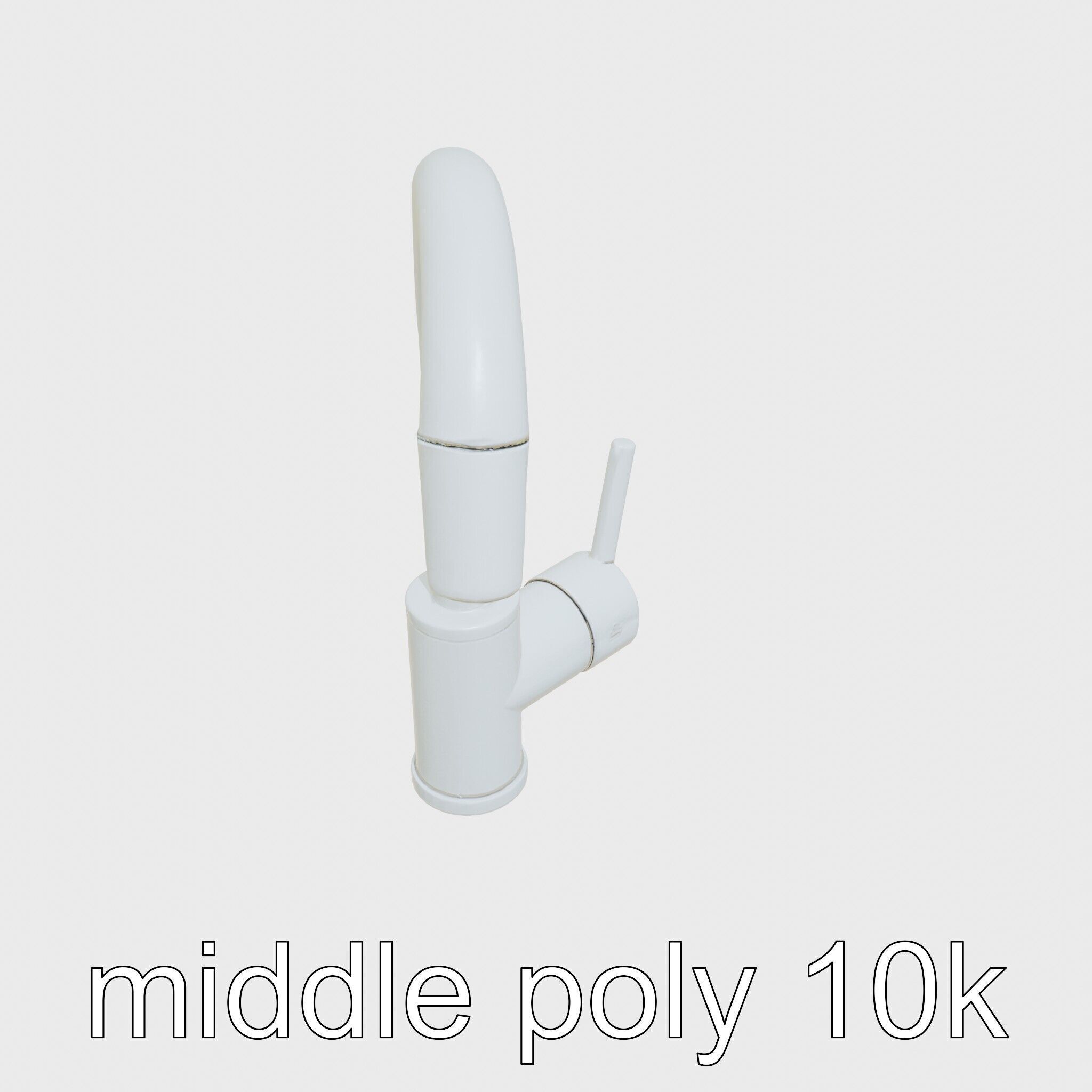 Modern Kitchen Faucet with Auto Heat Function Low-poly 3D model_14