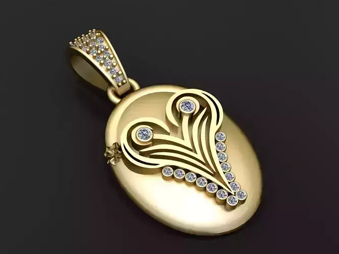 OWL ANIMAL PENDANT 3D PRINTABLE MODEL 