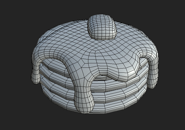 pancakes Low-poly 3D model_4