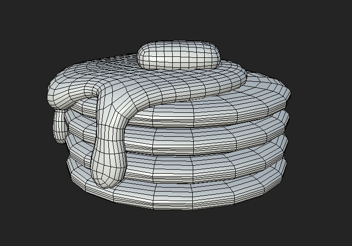 pancakes Low-poly 3D model_6
