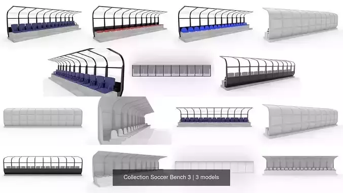 Collection Soccer Bench 3 