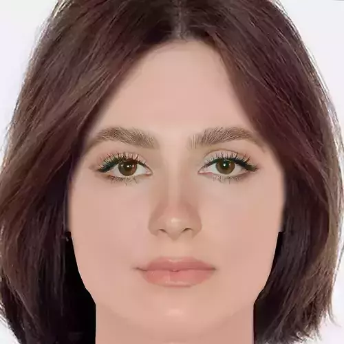 Maude Apatow Head - No Hair - Low poly head for game