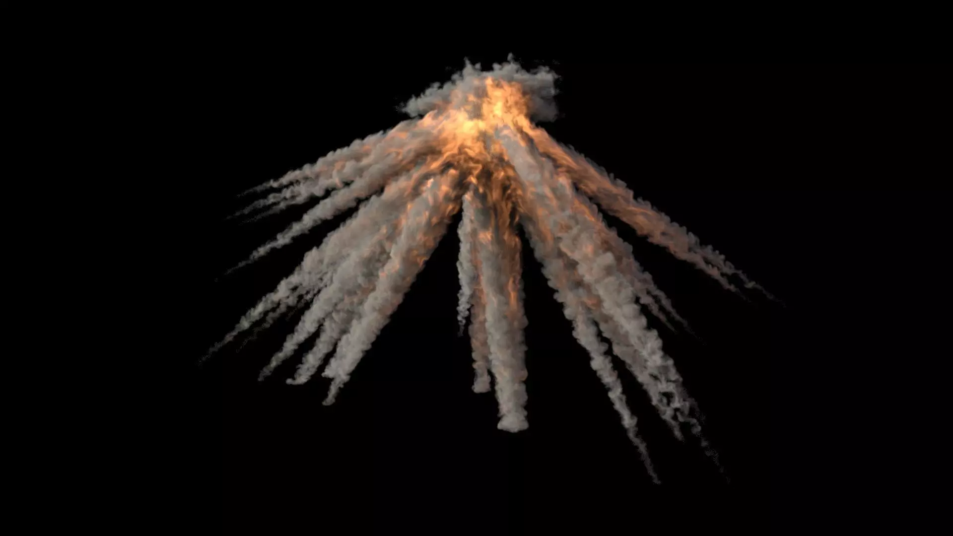 Mortar Explosion 1 VDB 3D model_0