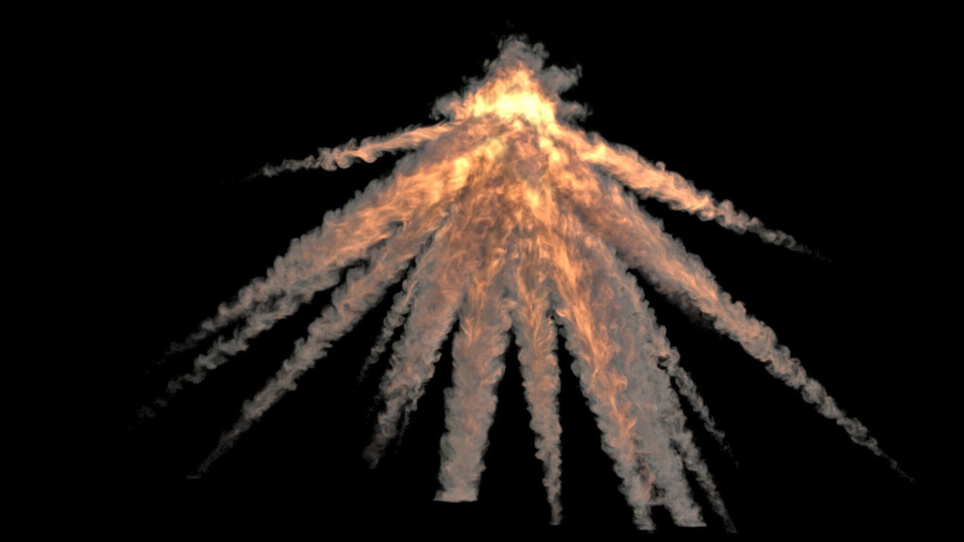 Mortar Explosion 1 VDB 3D model_2