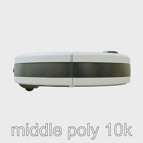 Robotic Vacuum Cleaner with Self-Cleaning and Camera Navigation Low-poly 3D model