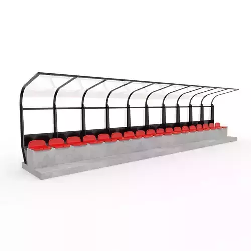 Soccer Bench 10 3D model