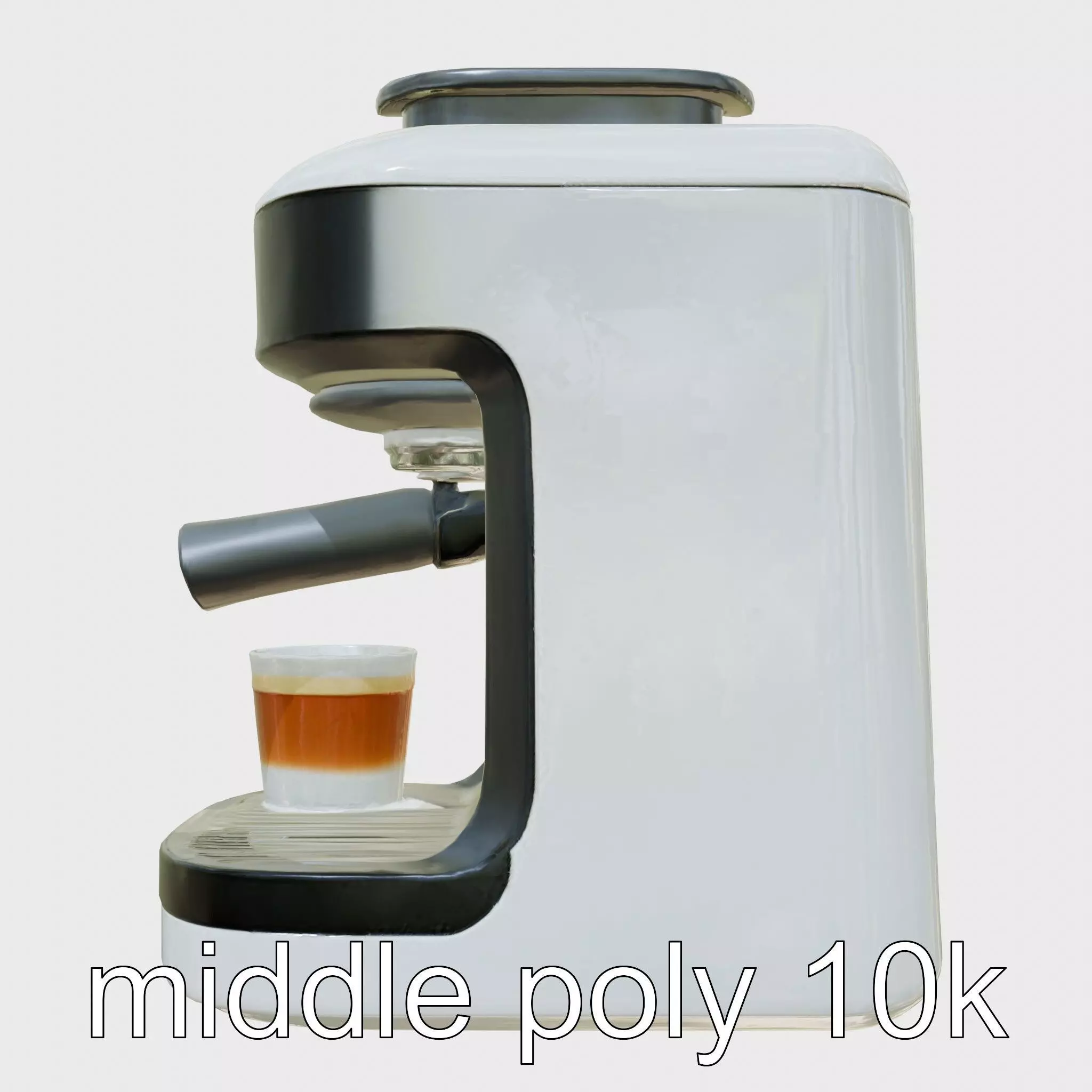 Voice-Controlled Robotic Coffee Maker Model Low-poly 3D model