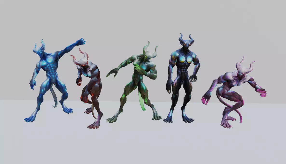 Energy Demon 3D Model Pack 3D model