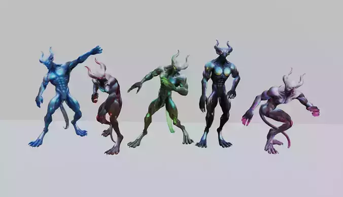 Energy Demon 3D Model Pack 3D model