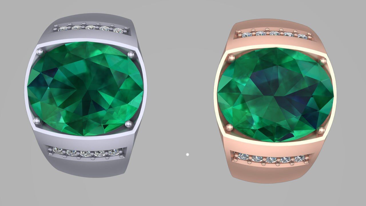 simple men ring s7 3D print model_1