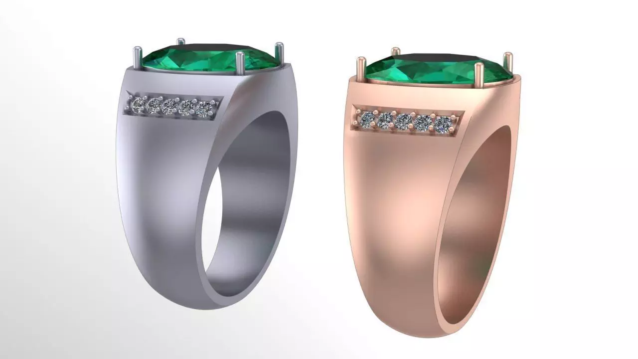 simple men ring s7 3D print model_0