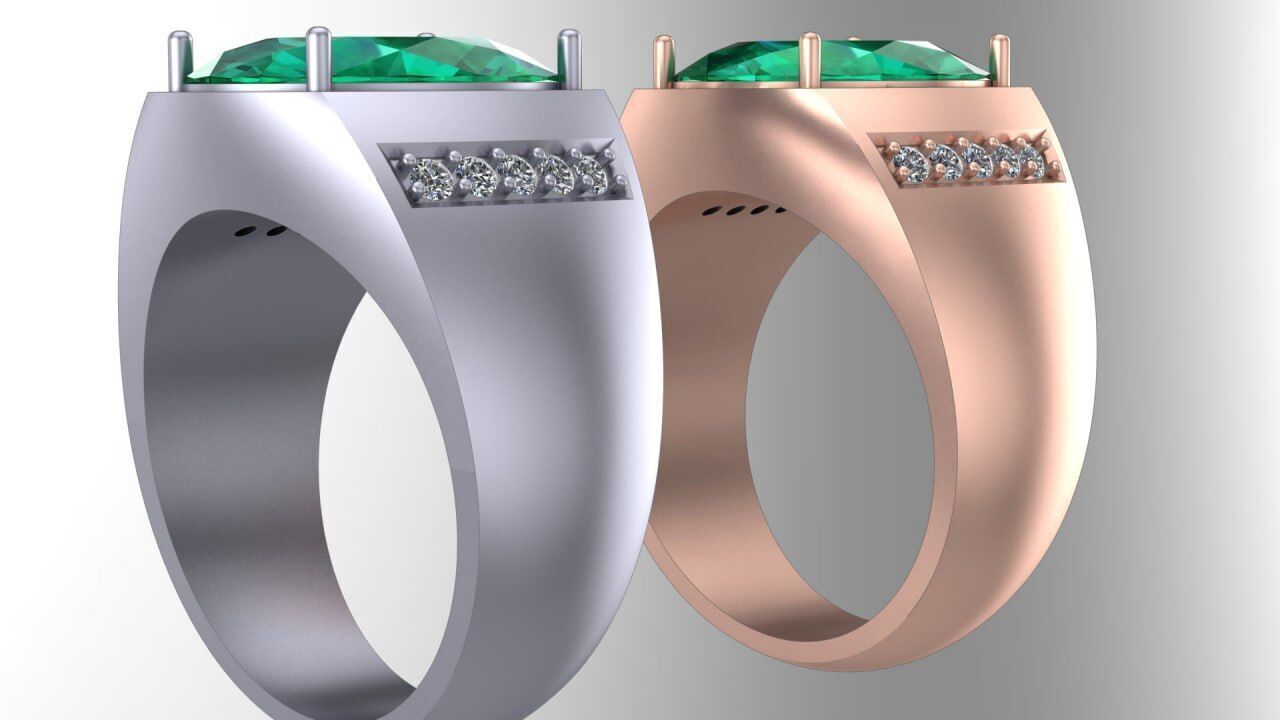 simple men ring s7 3D print model_2