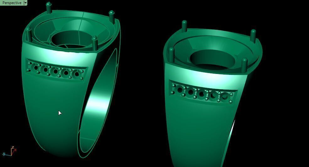 simple men ring s7 3D print model_3