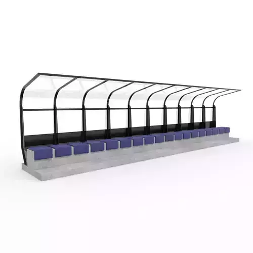 Soccer Bench 11 3D model
