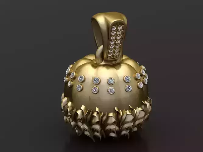 AVOD GOLD PENDANT 3D PRINTABLE MODEL 