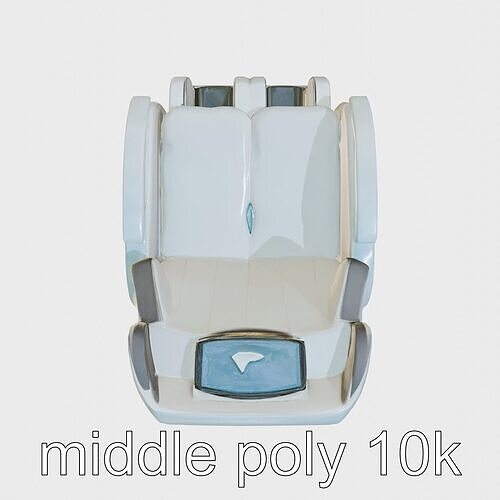 Robotic Massage Chair with Heating Function Low-poly 3D model