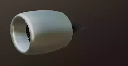 Realistic Jet Engine 3D Model 3D model
