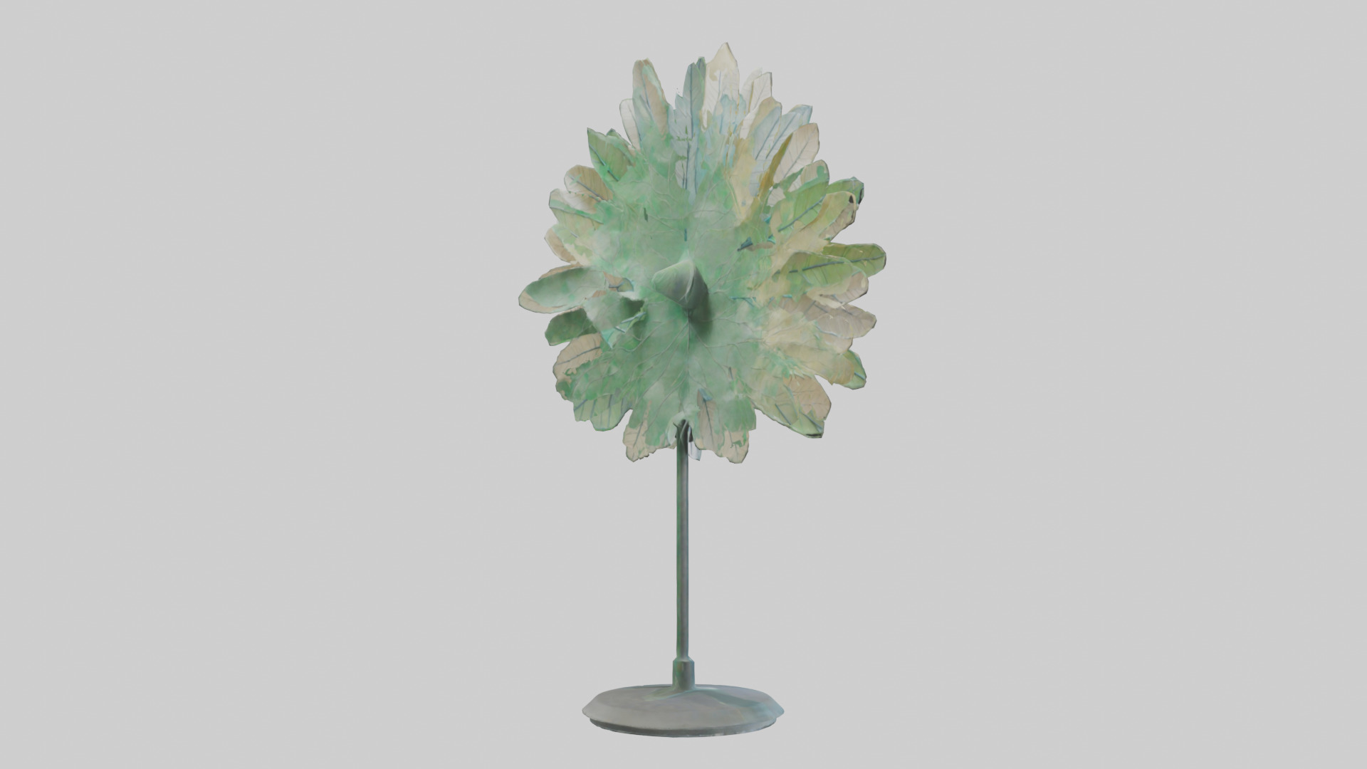 Gossamer Leaves sculpture model Low-poly 3D model_2