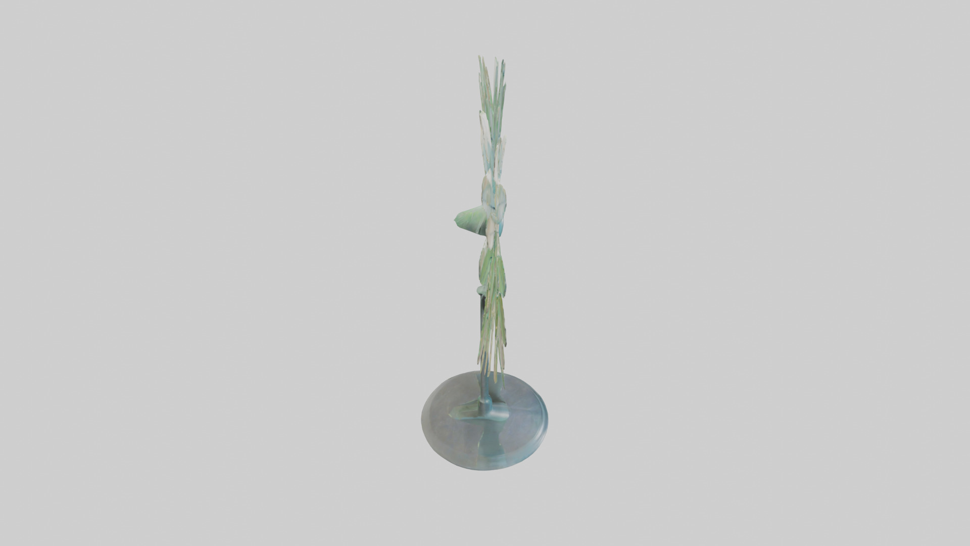 Gossamer Leaves sculpture model Low-poly 3D model_18