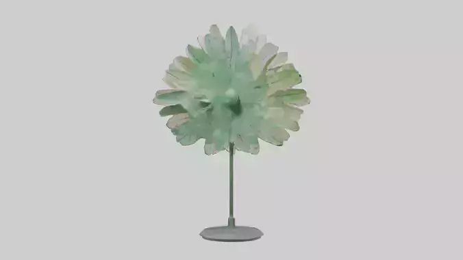 Gossamer Leaves sculpture model Low-poly 3D model