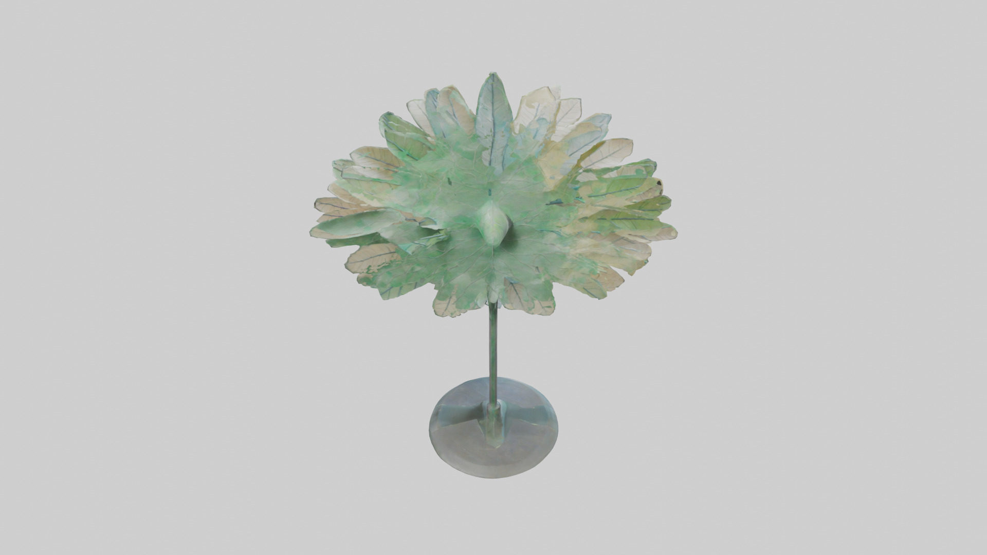 Gossamer Leaves sculpture model Low-poly 3D model_15