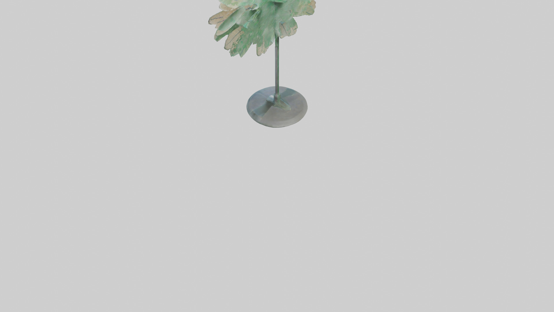 Gossamer Leaves sculpture model Low-poly 3D model_3