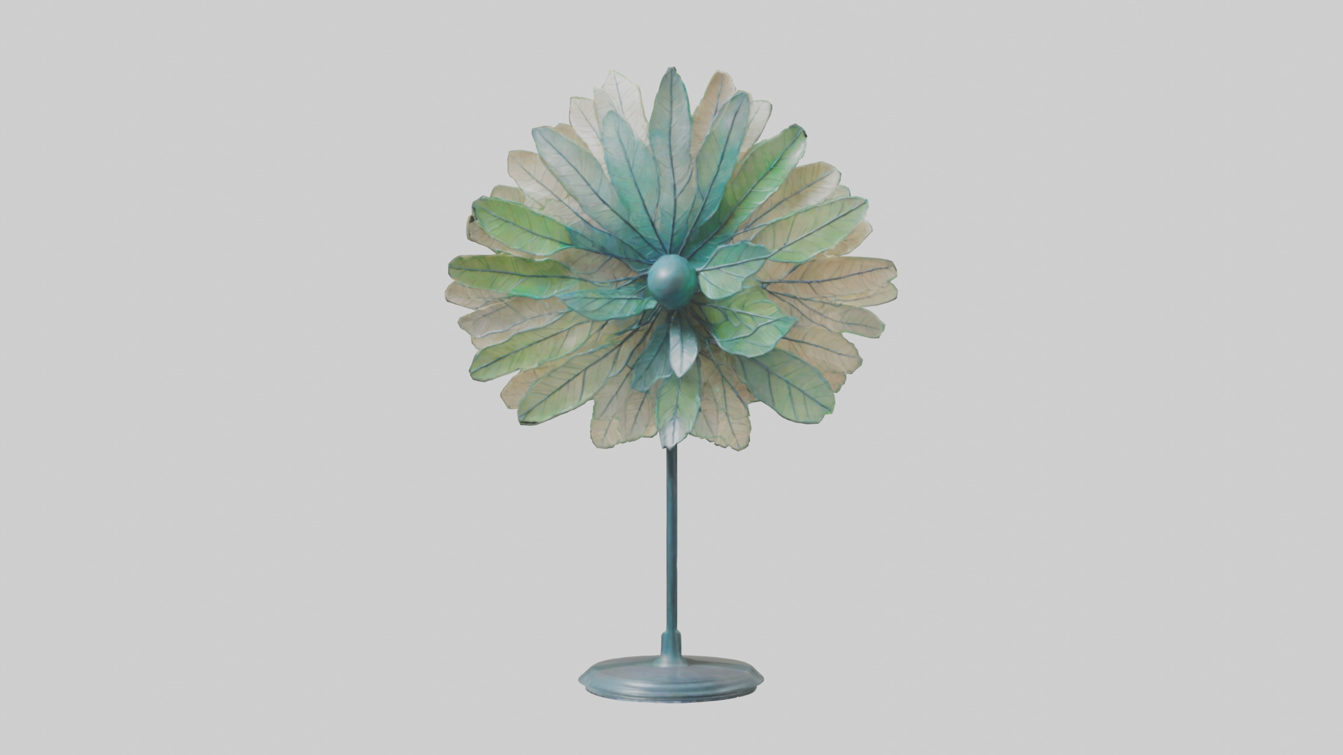 Gossamer Leaves sculpture model Low-poly 3D model_9