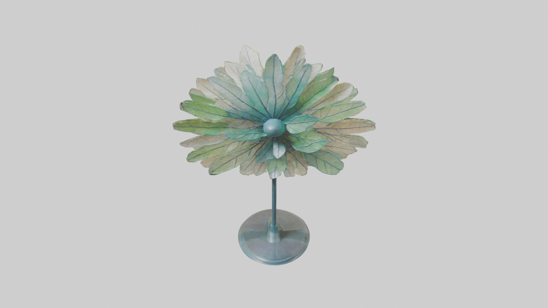 Gossamer Leaves sculpture model Low-poly 3D model_16