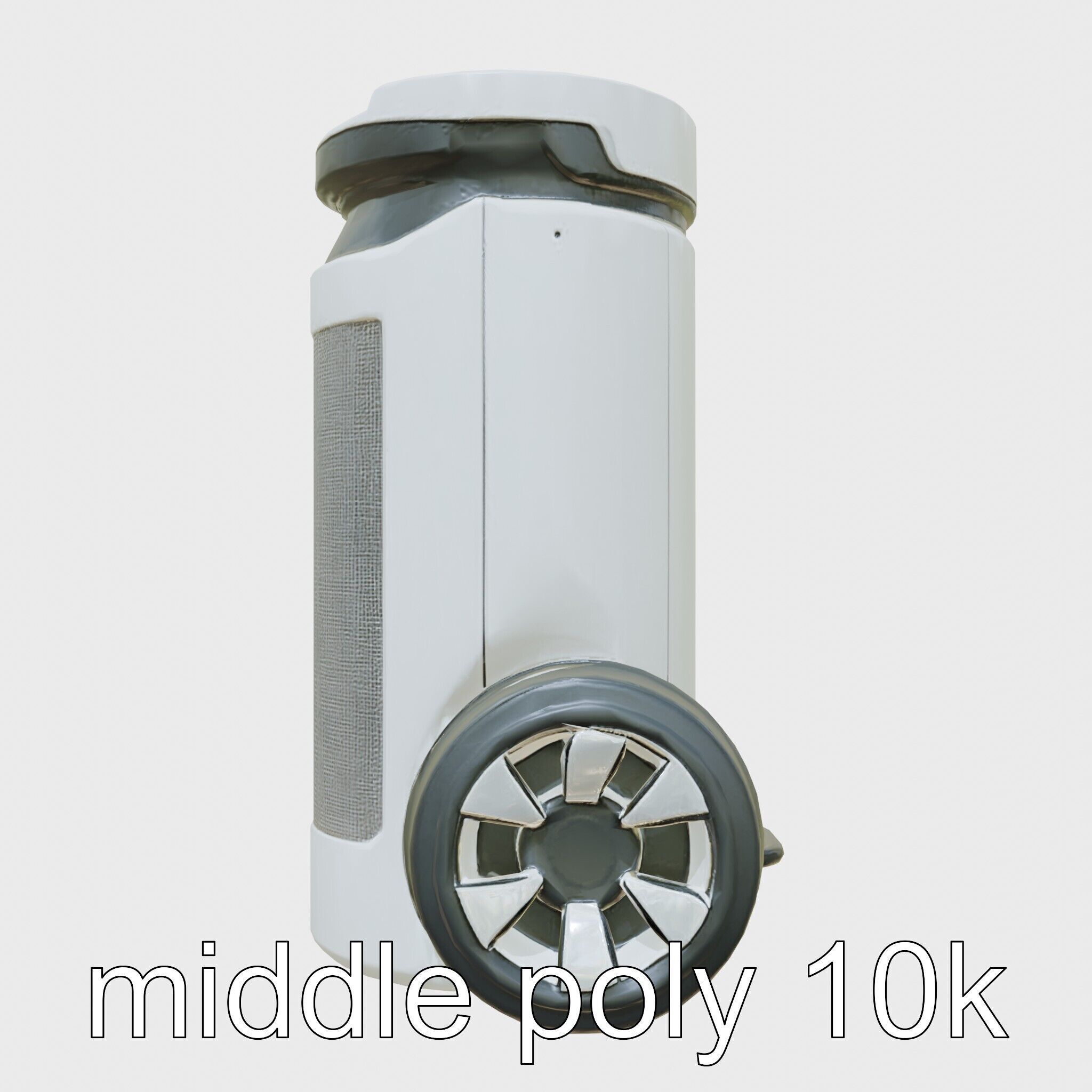 Robotic Water Filter with Self-cleaning Function Low-poly 3D model_28