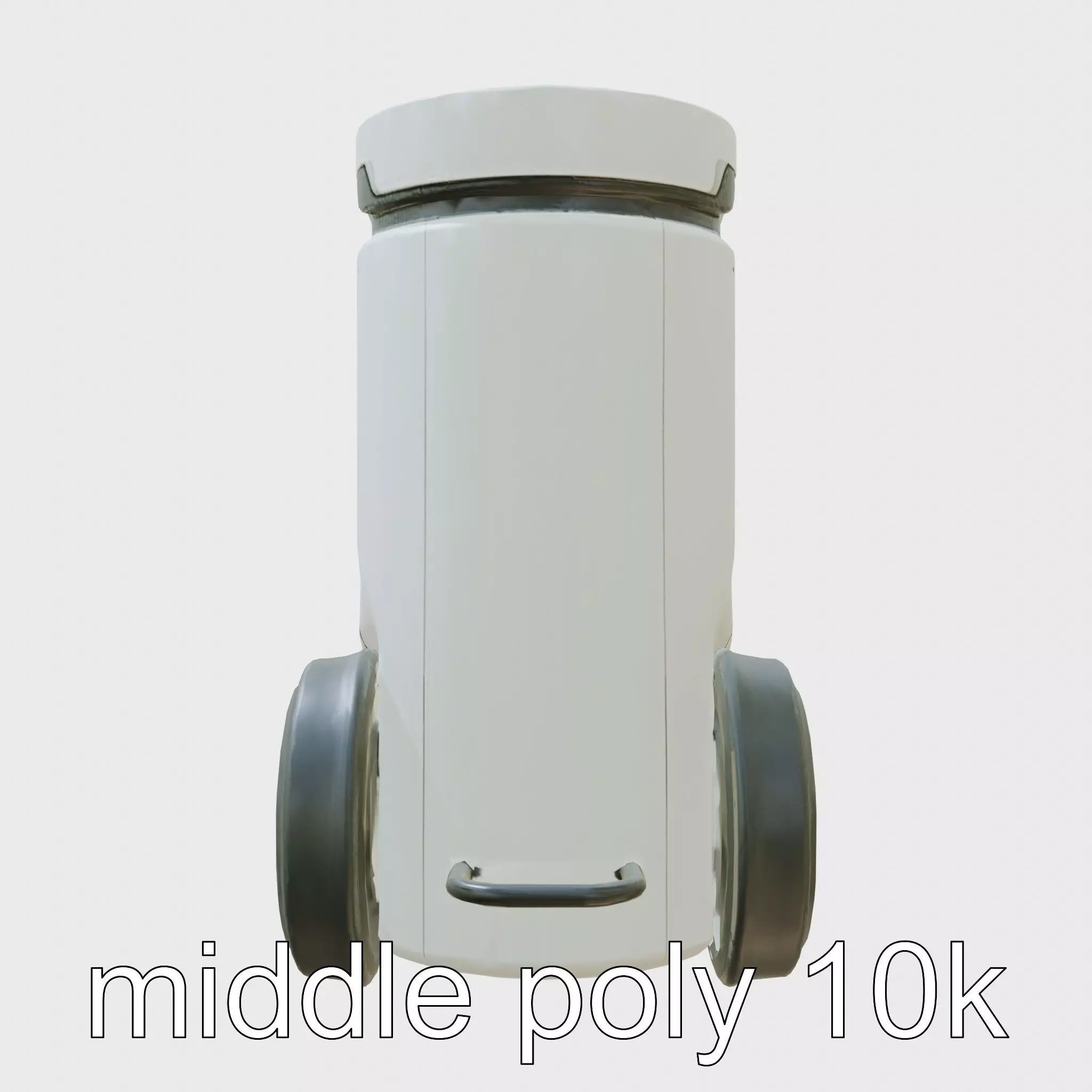 Robotic Water Filter with Self-cleaning Function Low-poly 3D model_0