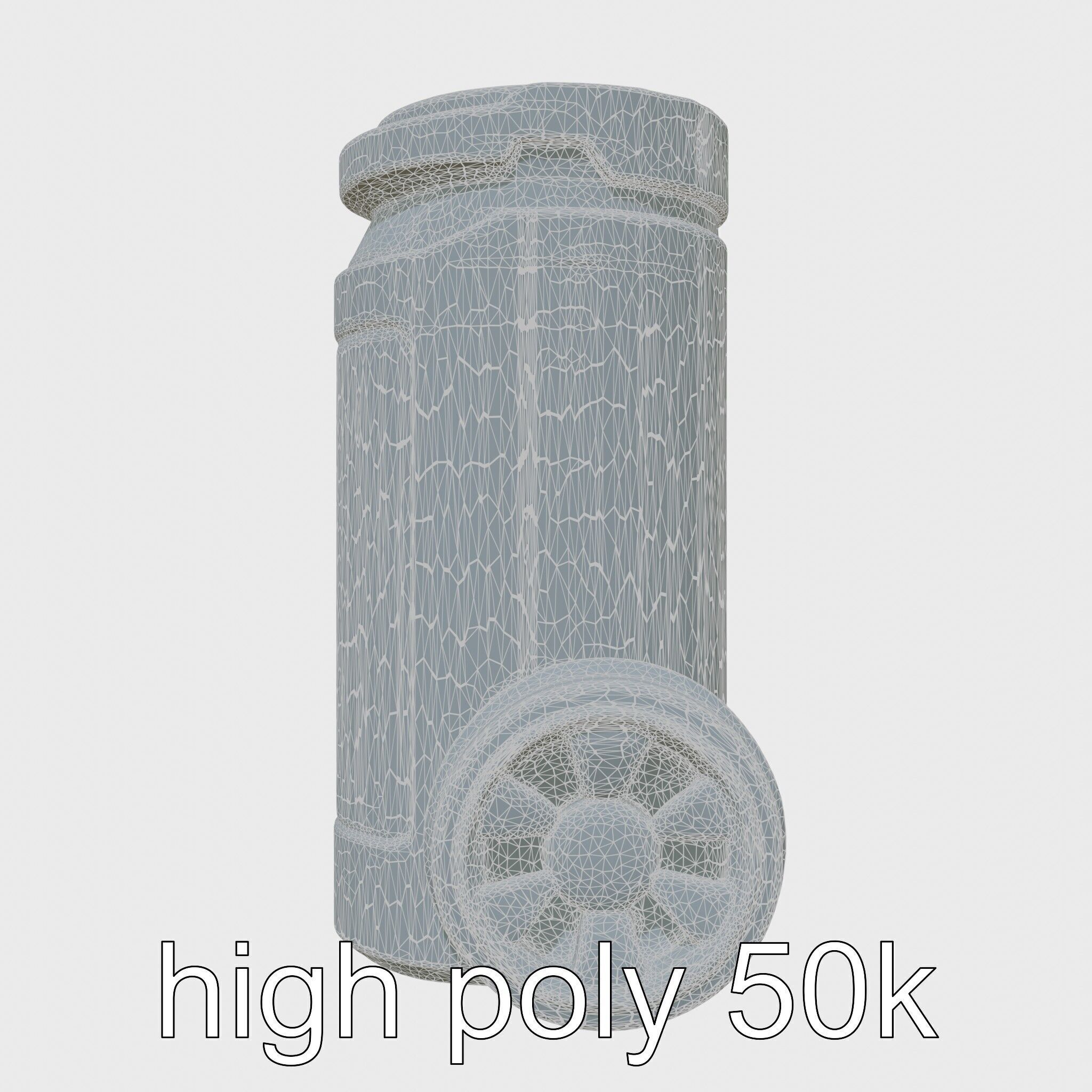 Robotic Water Filter with Self-cleaning Function Low-poly 3D model_32