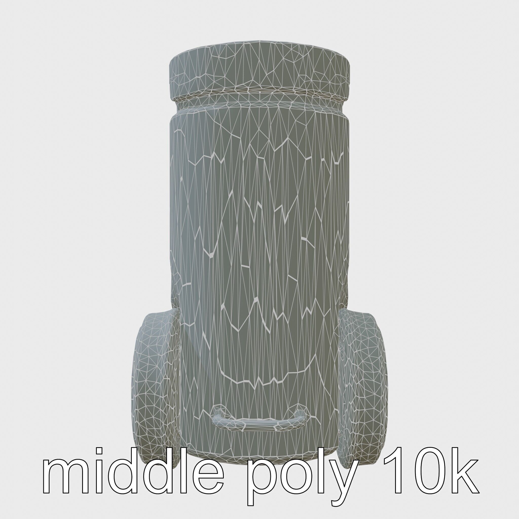 Robotic Water Filter with Self-cleaning Function Low-poly 3D model_9