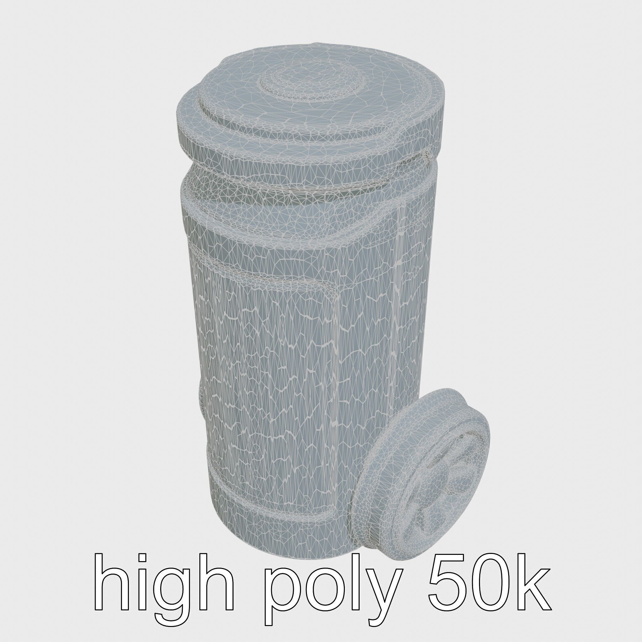Robotic Water Filter with Self-cleaning Function Low-poly 3D model_23