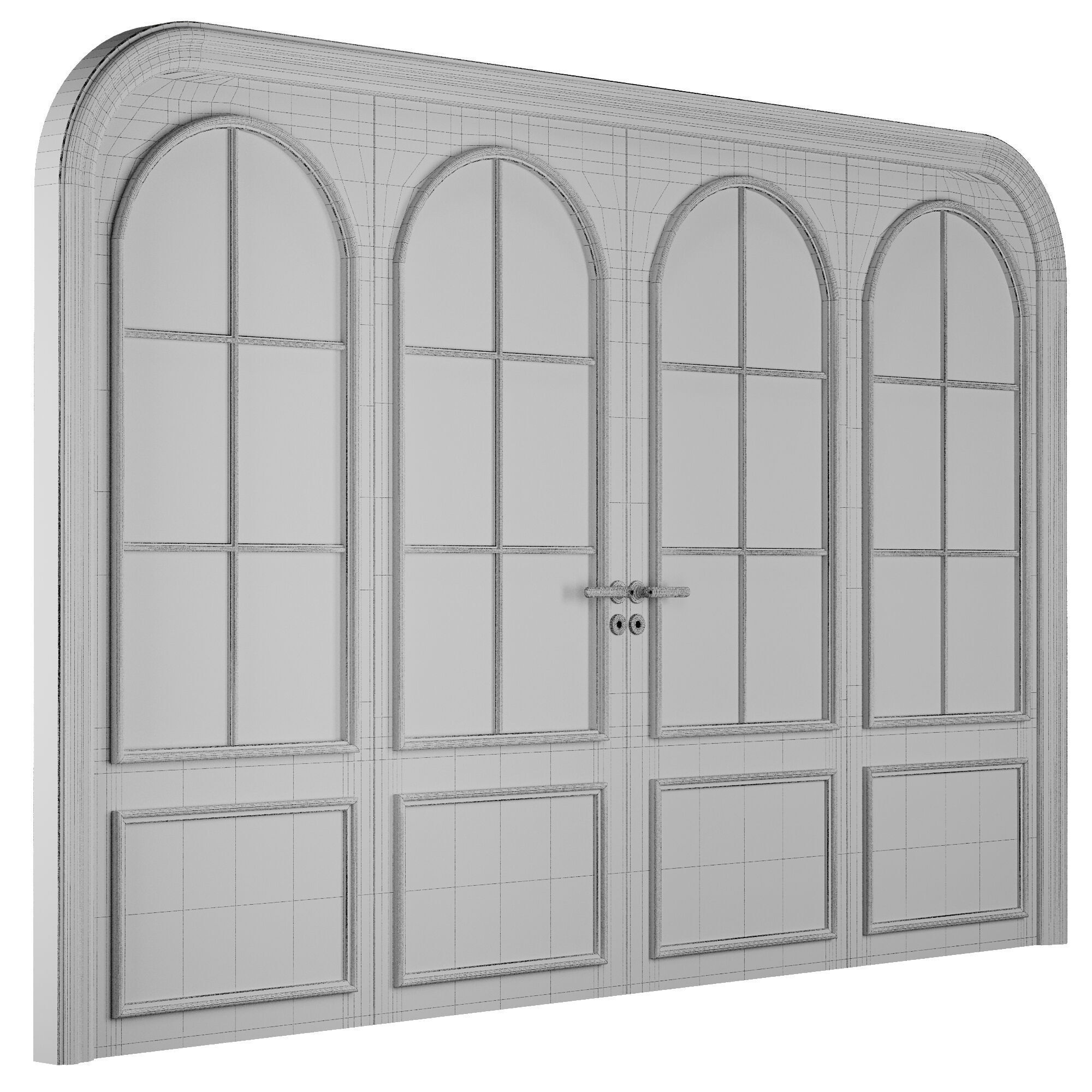 Entrance door set112 3D model_4