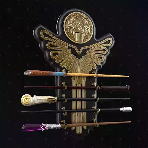 Fantastic Wands Display Set 5 Wands - MACUSA Harry P Inspired
