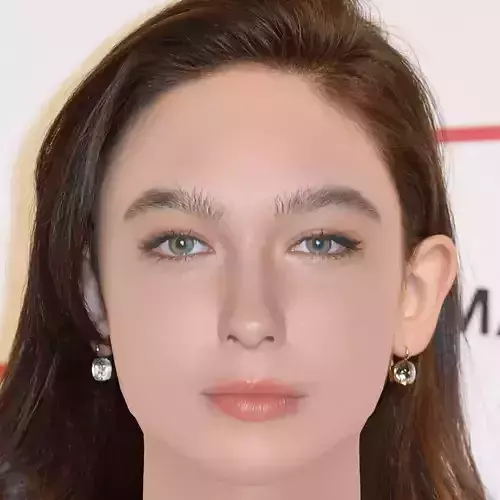 Matilda De Angelis Head - No Hair - Low poly head for game