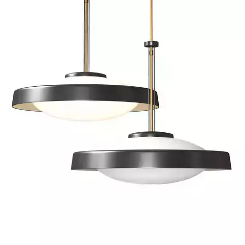 Brass and Glass Suspension Light