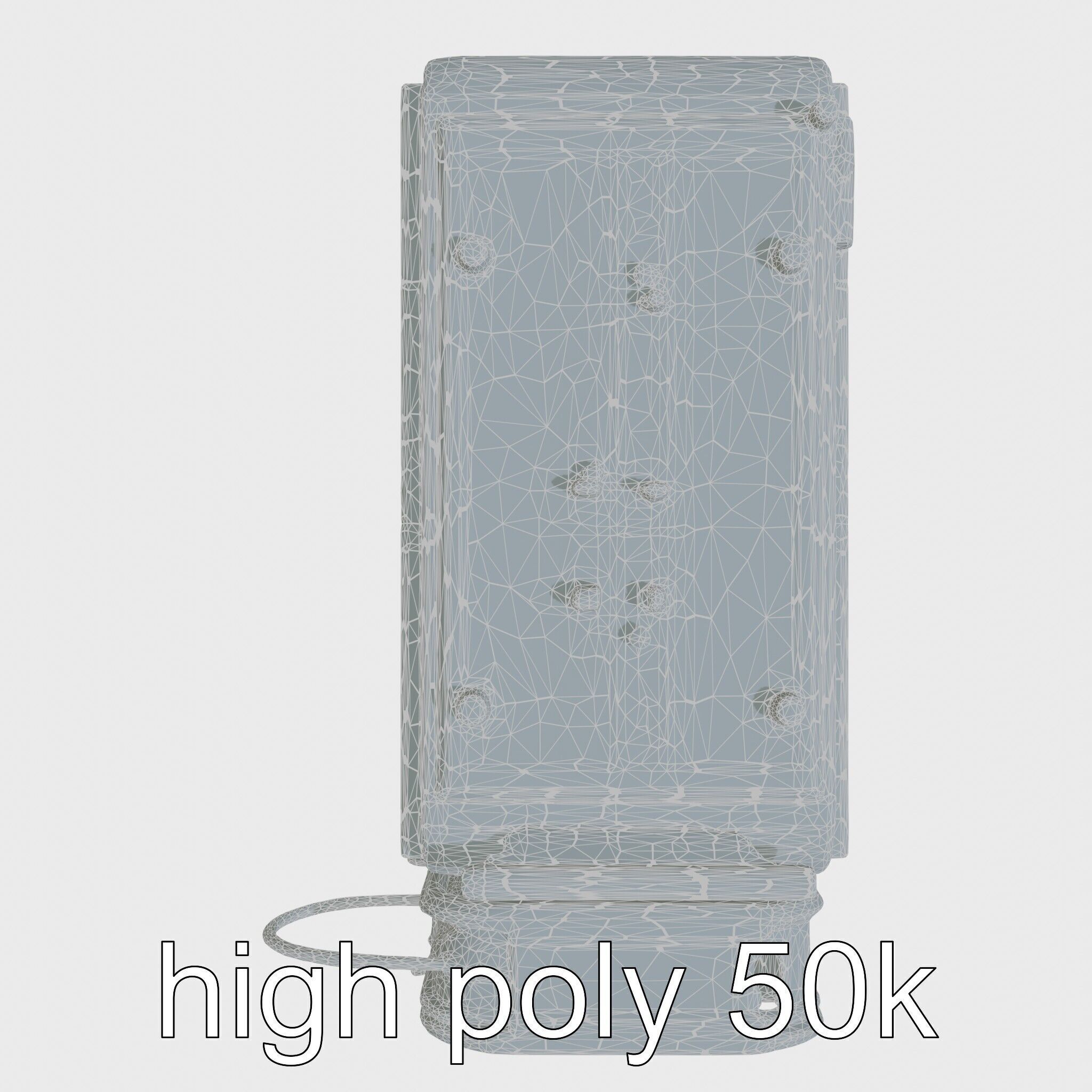 Cybernetic Waste Collection and Sorting System Low-poly 3D model_32