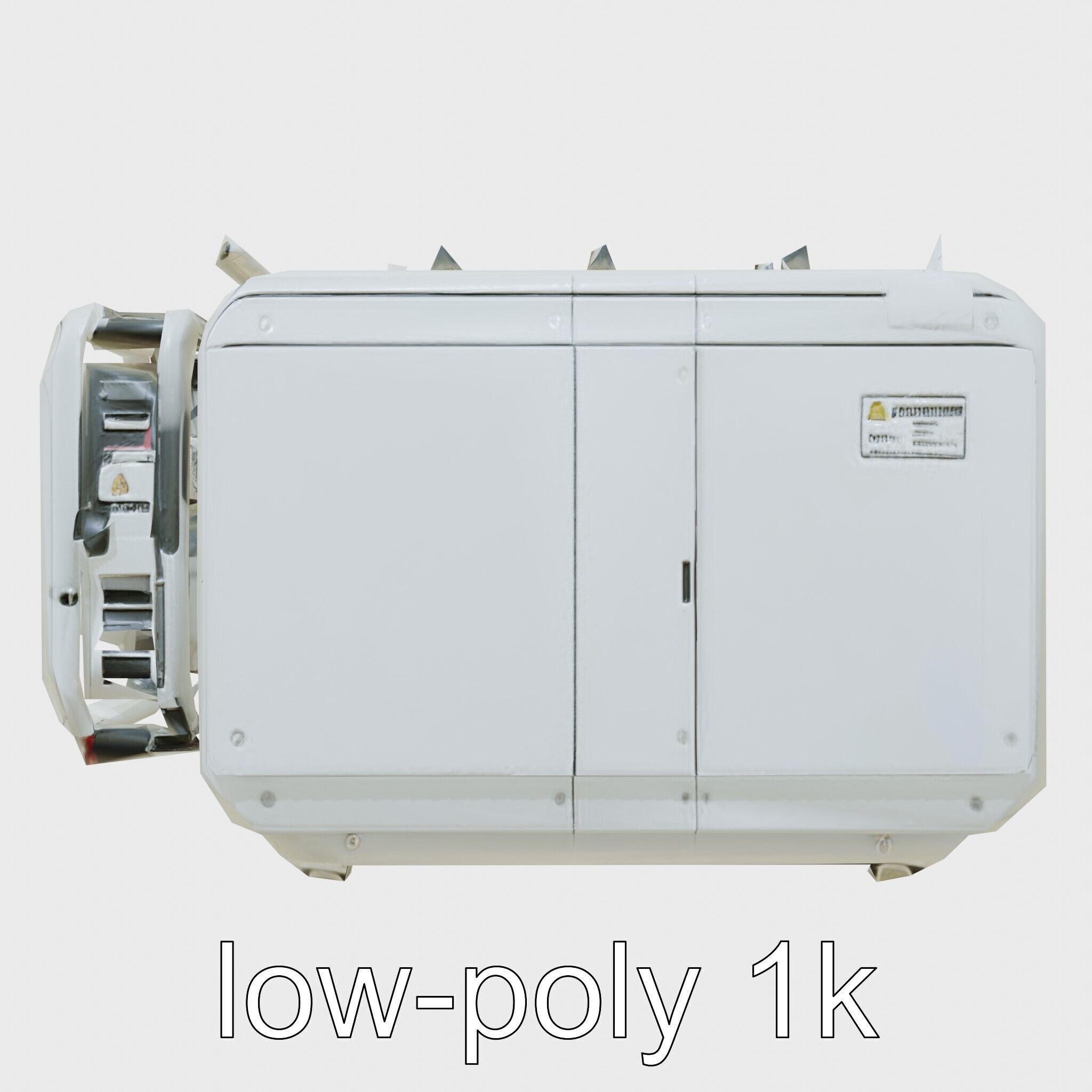 Cybernetic Waste Collection and Sorting System Low-poly 3D model_16