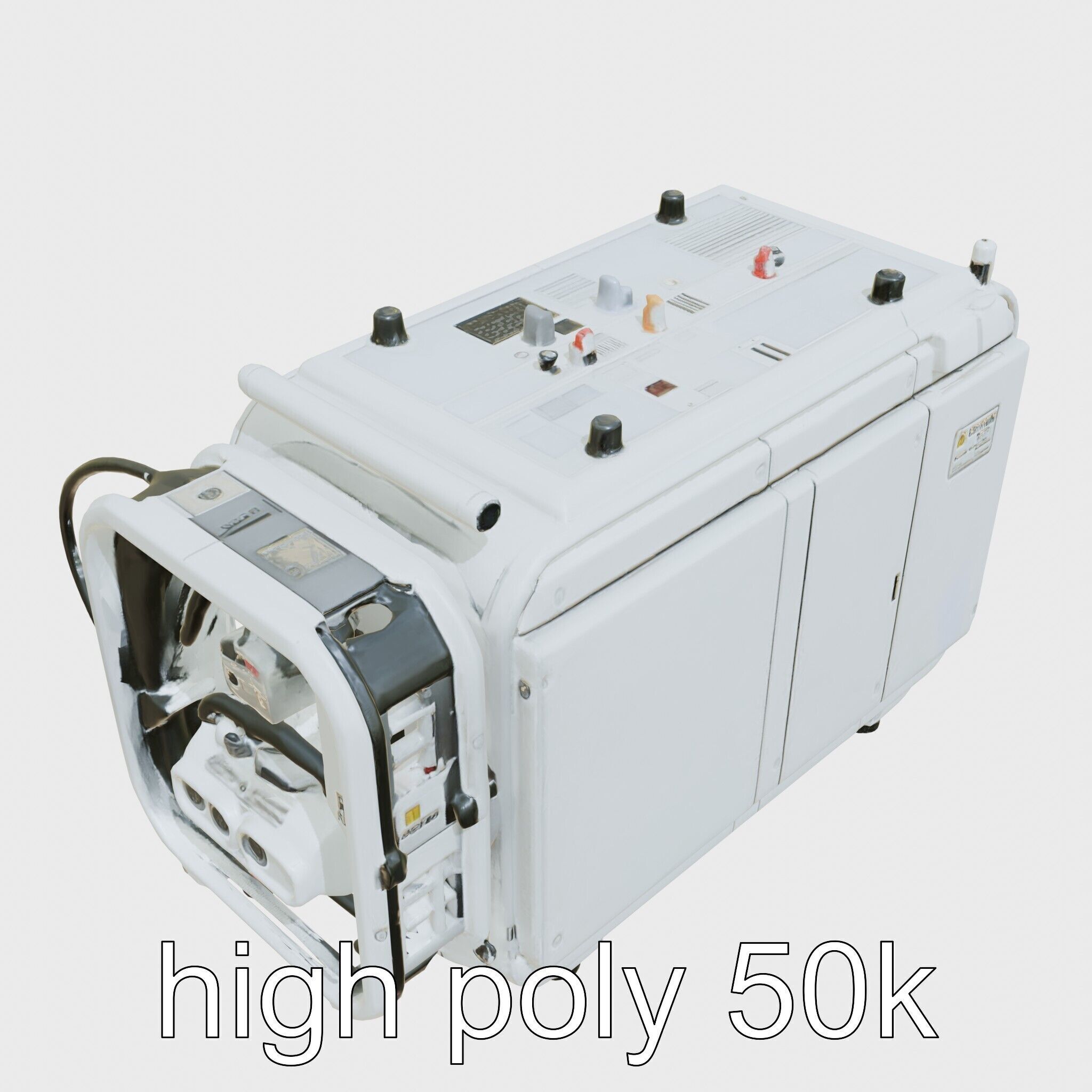 Cybernetic Waste Collection and Sorting System Low-poly 3D model_11