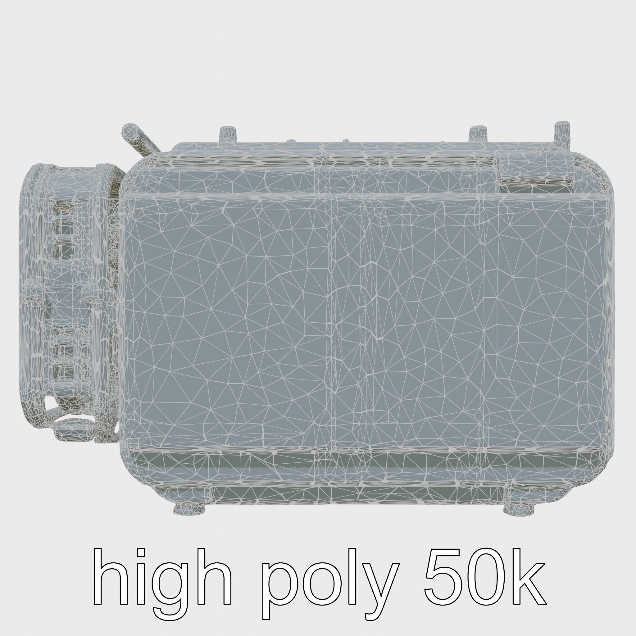 Cybernetic Waste Collection and Sorting System Low-poly 3D model_31